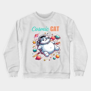 Cosmic Cat Crewneck Sweatshirt